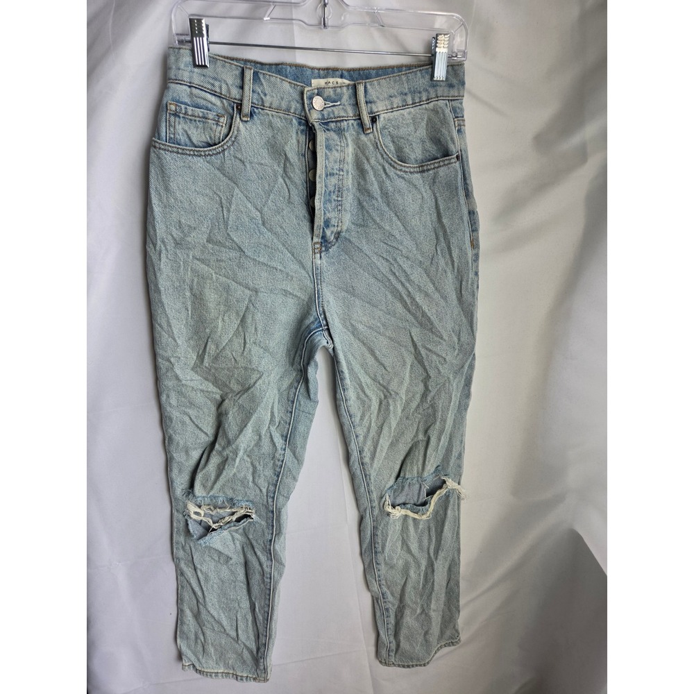 PacSun High Rise Straight Jeans Womens Blue Light Wash Reg High Straight